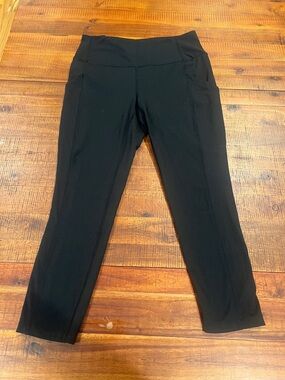 32 Degrees Black Cropped Performance Leggings